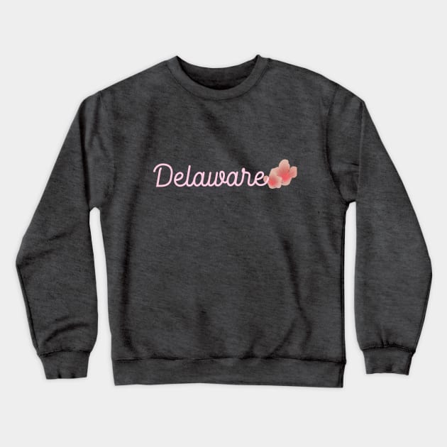 Delaware peach blossom Crewneck Sweatshirt by novabee